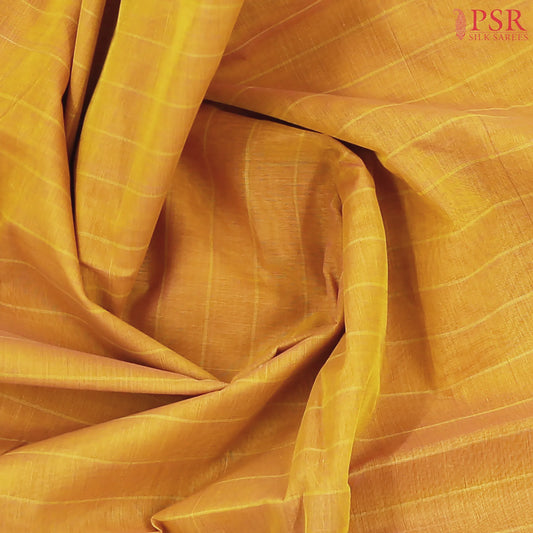 Marigold Orange Kanchi Cotton Saree