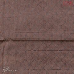 Brown Banaras Tussar Silk Saree