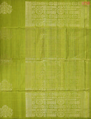 Pear Green Jute Soft Silk Saree