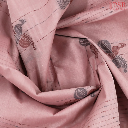 Puce Pink Kovai Cotton Saree