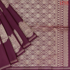 Burgundy Soft Silk Saree