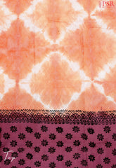 Salmon Peach Cotton Dress Material