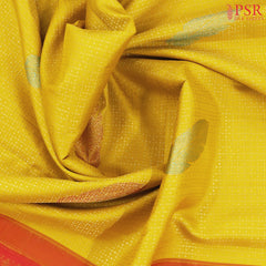 Amber Yellow Kanchipuram Silk Saree