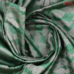 Dark Green Banaras Tussar Silk Saree