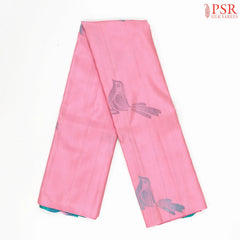 Light Pink Kanchipuram Silk Saree