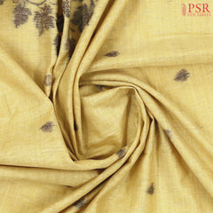 Olive Yellow Ghicha Cotton Saree