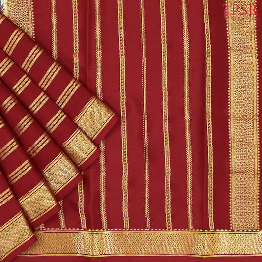 Pale Blue Mysore Silk Saree