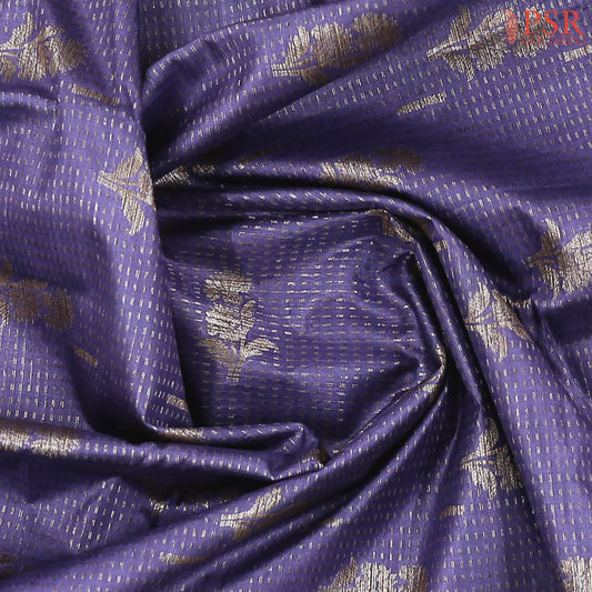 Dark Indigo Banaras Tussar Silk Saree