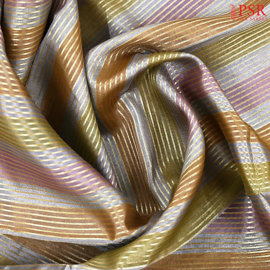 Multicolor Semi Chiniya Saree