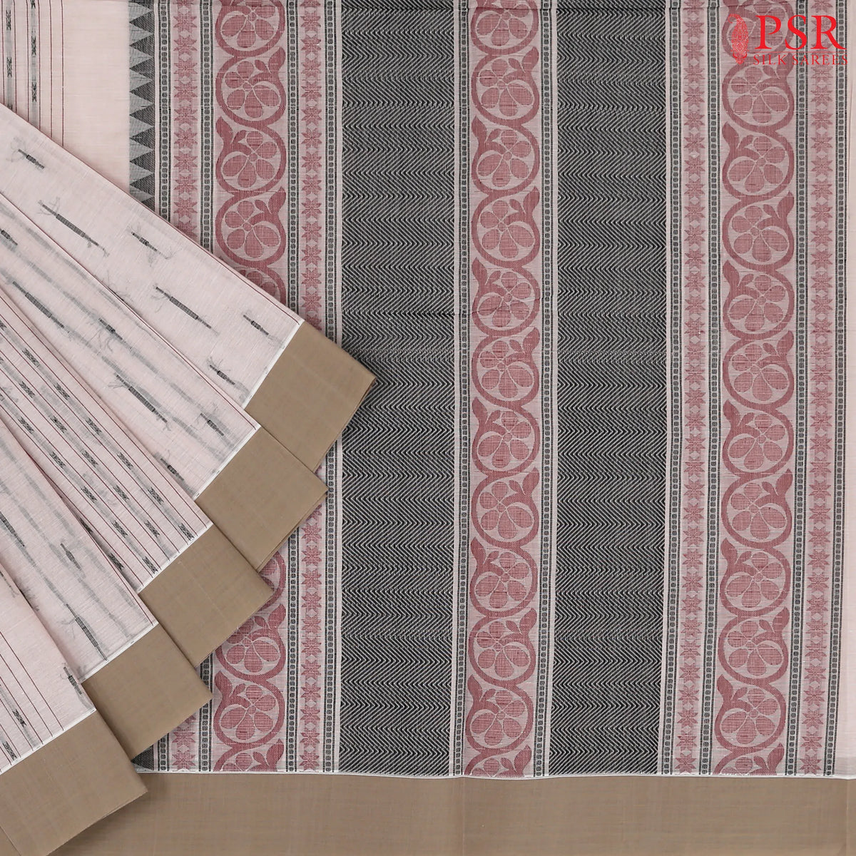 Pale Pink Kovai Cotton Saree