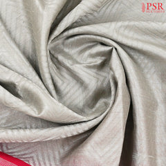 Grey Jute Soft Silk Saree
