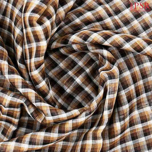 Brown Palette Linen Saree