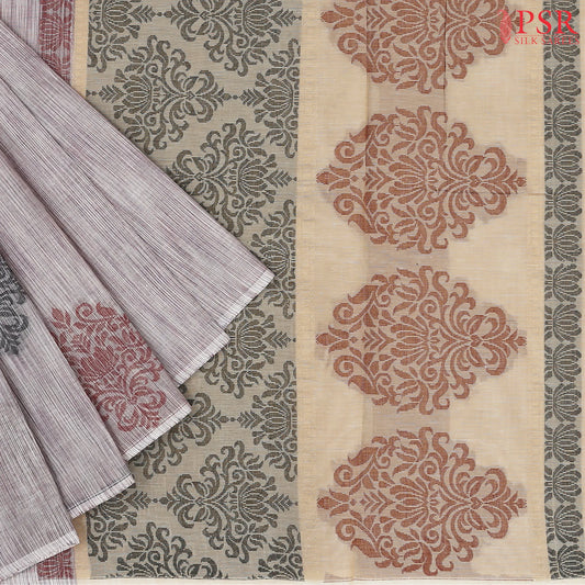Dusty Mauve Kovai Cotton Saree
