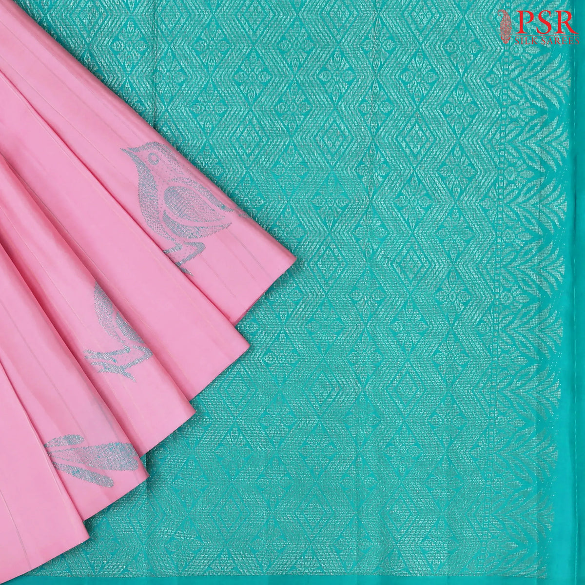 Light Pink Kanchipuram Silk Saree