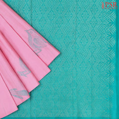 Light Pink Kanchipuram Silk Saree