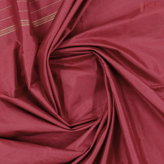 Maroon Nine Yards Half Fine Silk Saree