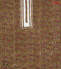 Mustard Brown Cotton Dress Material