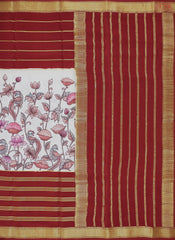 Pale Blue Mysore Silk Saree