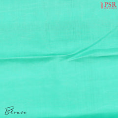 Dark Green Kanchipuram Jacquard Silk Saree