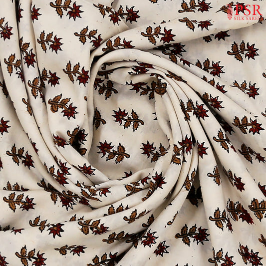 Parchment Beige Modal Silk Saree