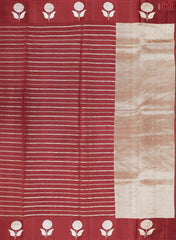 Maroon Banaras Silk Saree