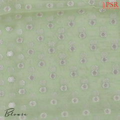 Light Pistachio Semi Kora Summer Silk Saree