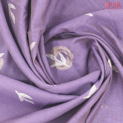 Lavender Ghicha Cotton Saree