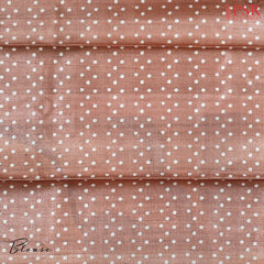 Burnt Copper Semi Tussar Saree