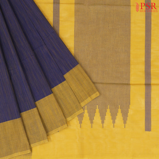 Navy Blue Kovai Cotton Saree