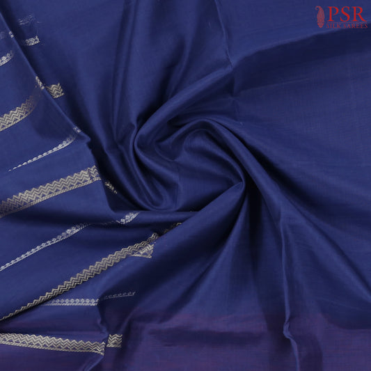 Navy Blue Silk Cotton Saree