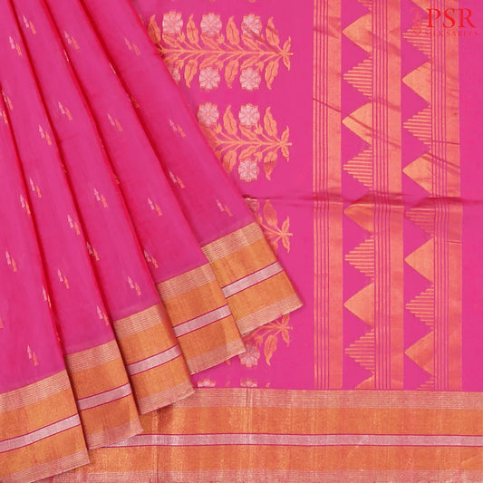Pink Silk Cotton Saree