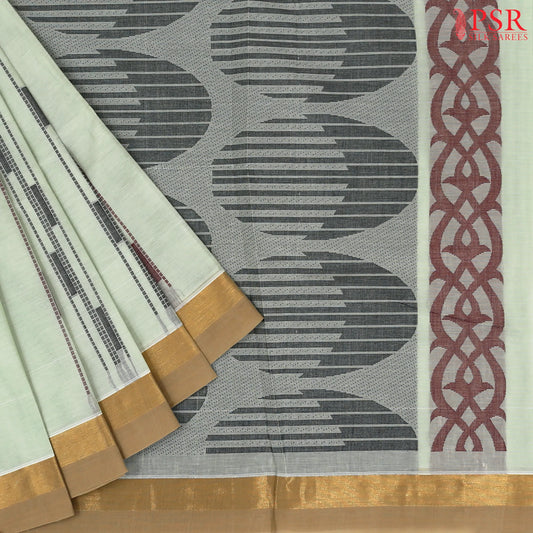 Tranquil Green Kovai Cotton Saree