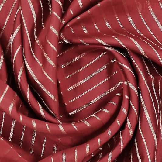 Maroon Banaras Silk Saree