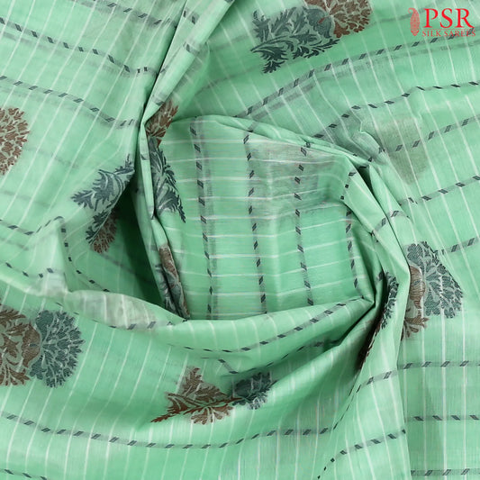 Mint Green Kovai Cotton Saree