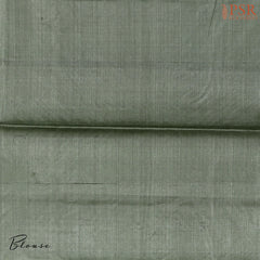 Green Smoke Banaras Tussar Silk Saree