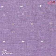 Lavender Ghicha Cotton Saree