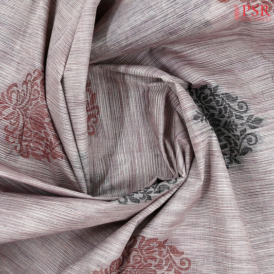 Dusty Mauve Kovai Cotton Saree