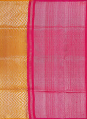 Yam Orange Jute Soft Silk Saree