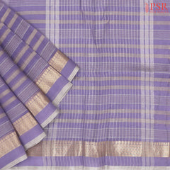 Lavender Kora Organza Saree