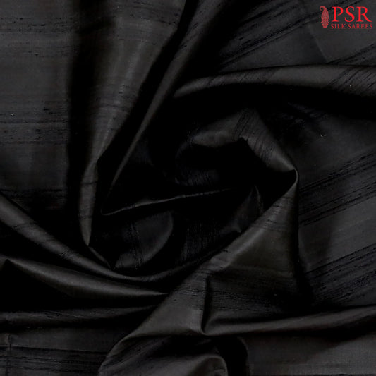 Black Jute Soft Silk Saree