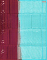 Dark Wilk Berry Soft Silk Saree