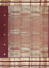 Auburn Fancy Kanchipuram Silk Saree