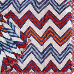 Pale Blue Chiniya Silk Saree