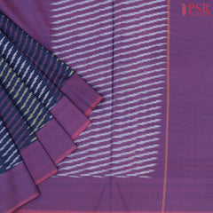 Dark Blue Ikkat Cotton Saree