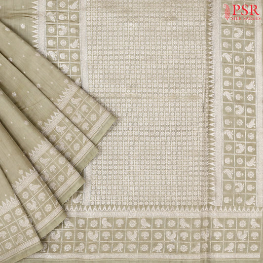 Chikoo Banaras Silk Saree