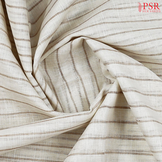 Light Beige Linen Saree