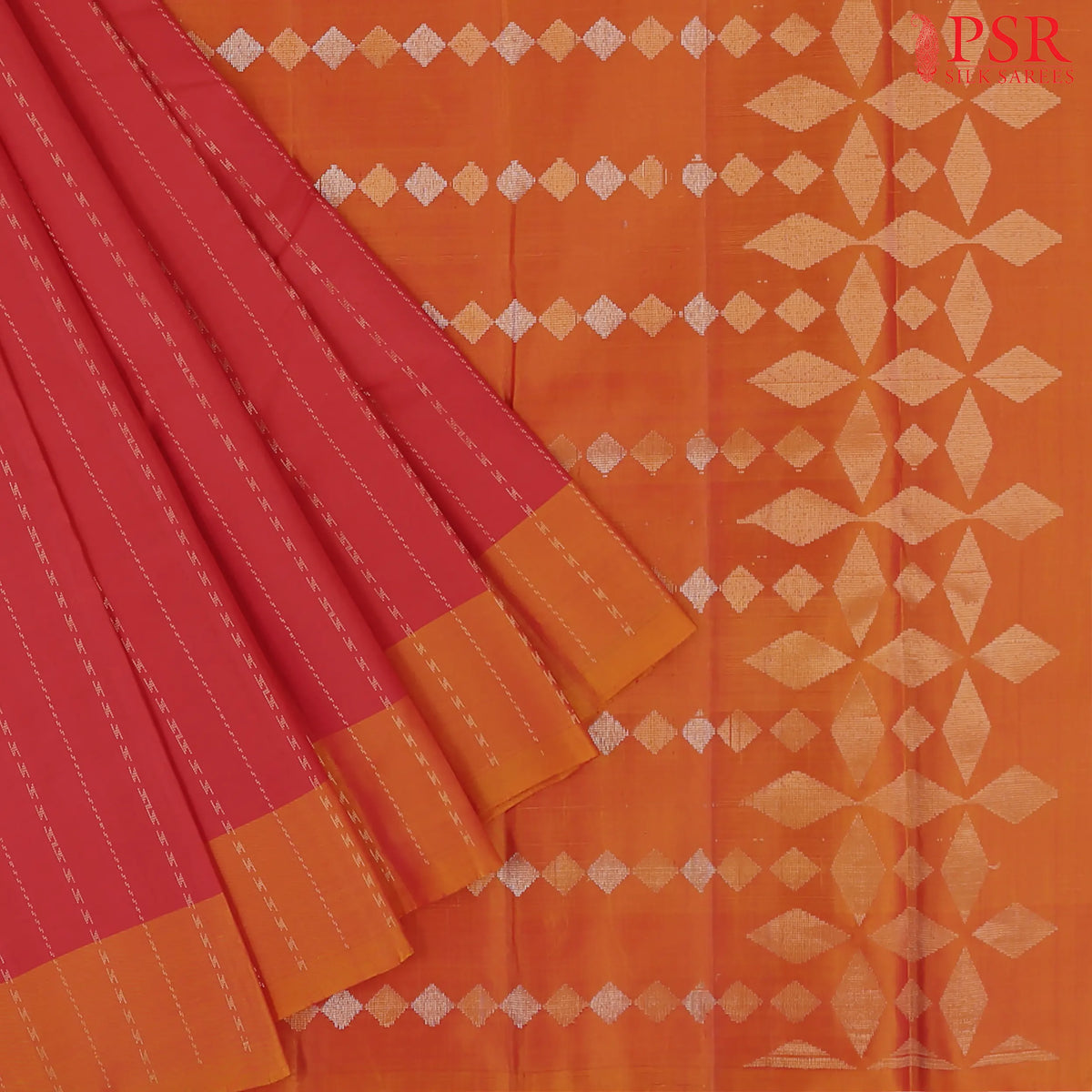 Red Soft Silk Mix Saree