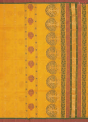 Amber Yellow Kovai Cotton Saree