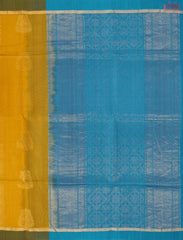 Mustard Yellow Silk Cotton Saree