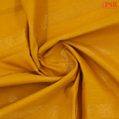 Mustard Yellow Silk Cotton Saree